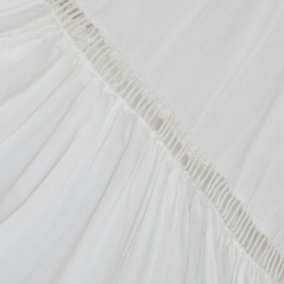 ELAN Romper Shorts Oversized Summer Bell Sleeve Festival Beach Ruffle White SM - Picture 5 of 17